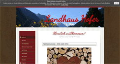 Desktop Screenshot of landhaushofer.com