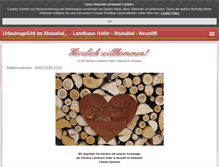 Tablet Screenshot of landhaushofer.com